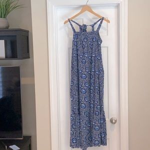 Old NAVY spaghetti strap long sun dress size L